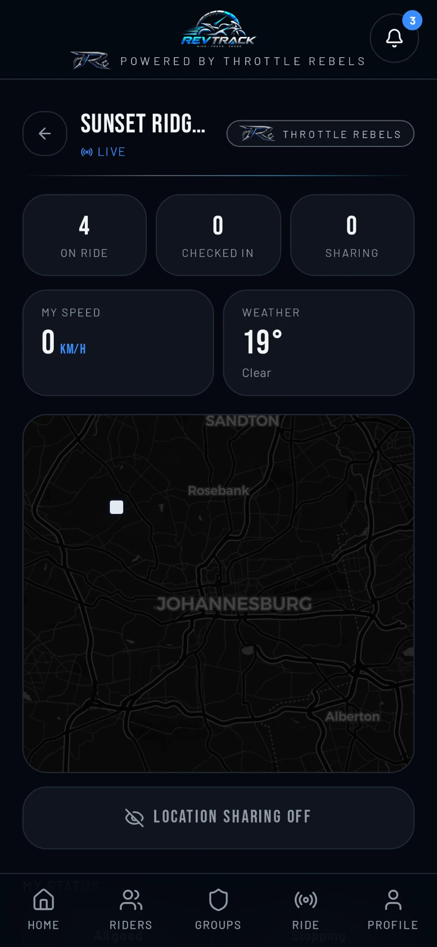 Live group map